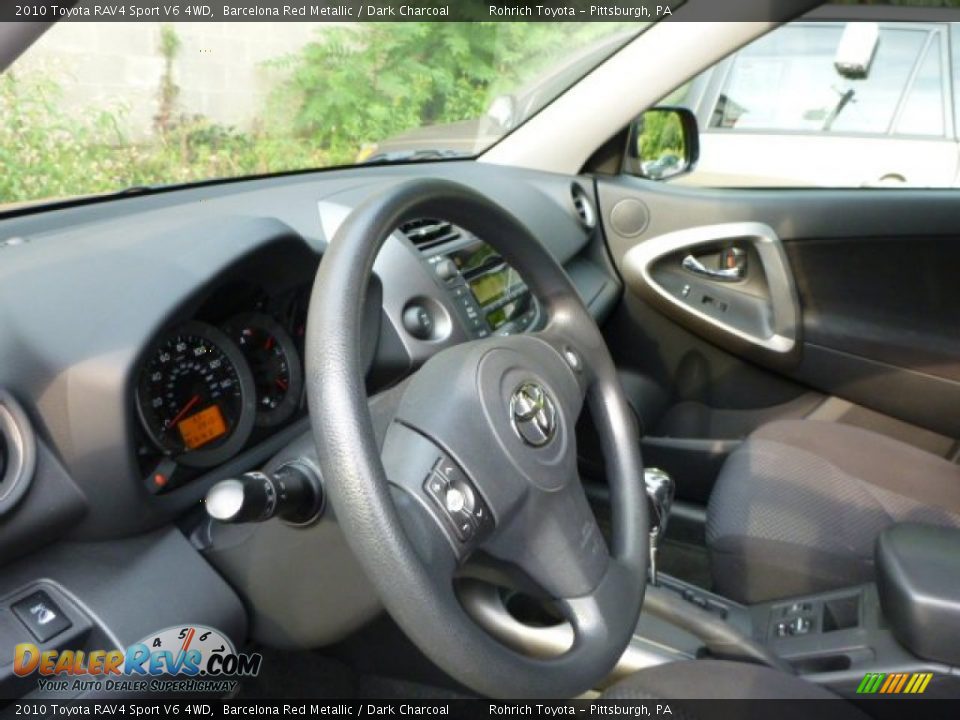 2010 Toyota RAV4 Sport V6 4WD Barcelona Red Metallic / Dark Charcoal Photo #15