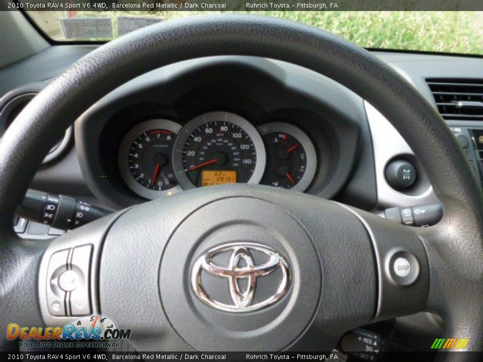 2010 Toyota RAV4 Sport V6 4WD Barcelona Red Metallic / Dark Charcoal Photo #16