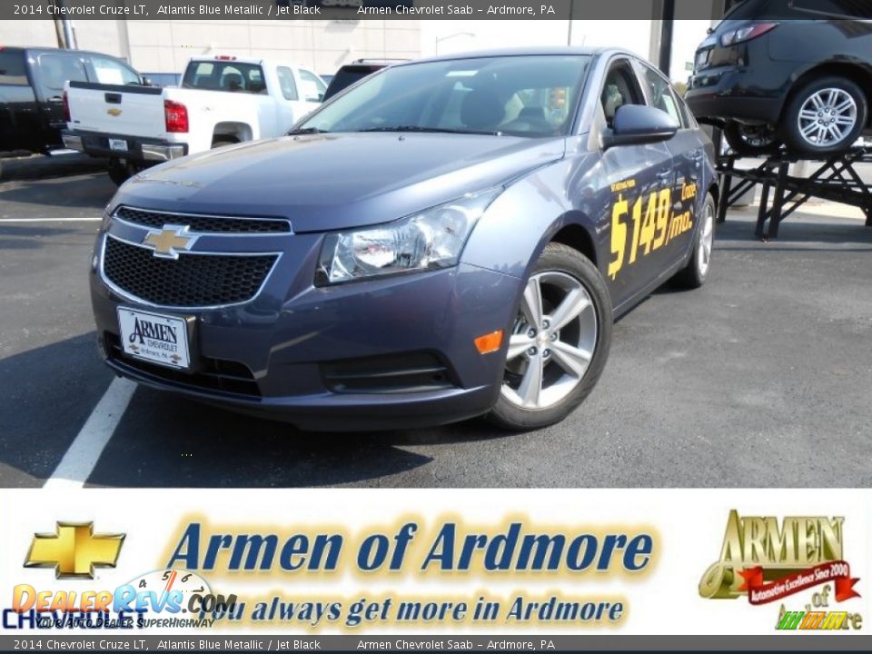 2014 Chevrolet Cruze LT Atlantis Blue Metallic / Jet Black Photo #1