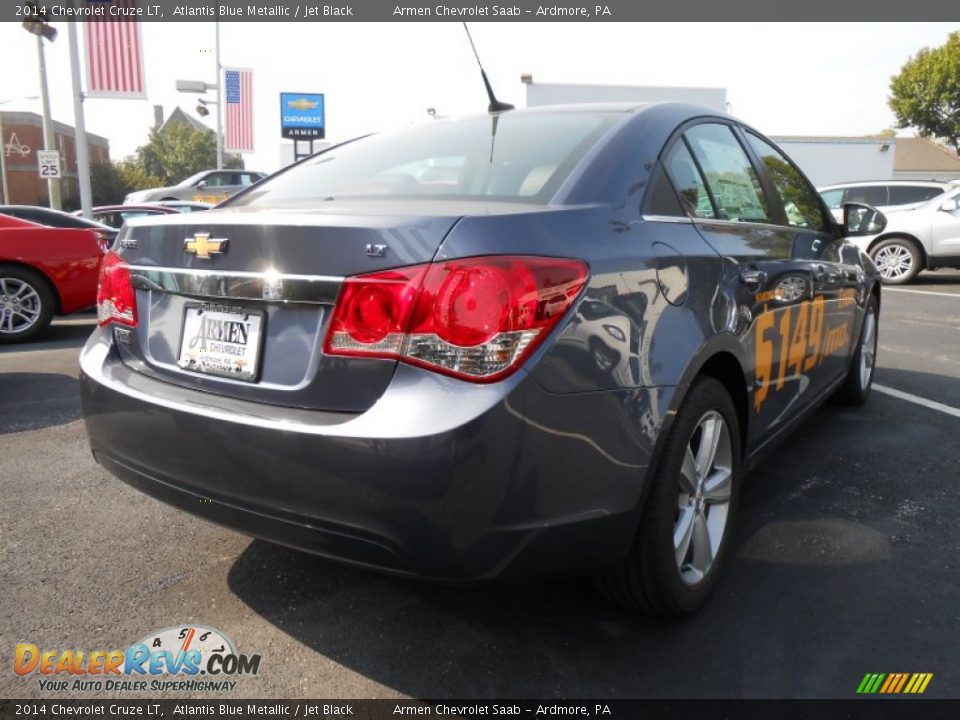 2014 Chevrolet Cruze LT Atlantis Blue Metallic / Jet Black Photo #5