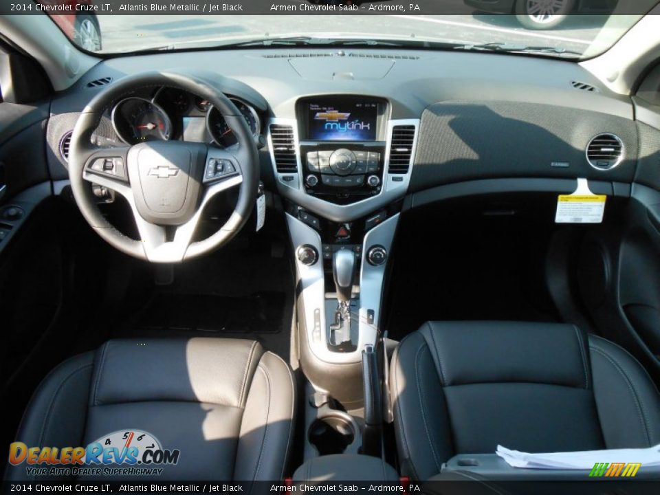 2014 Chevrolet Cruze LT Atlantis Blue Metallic / Jet Black Photo #10
