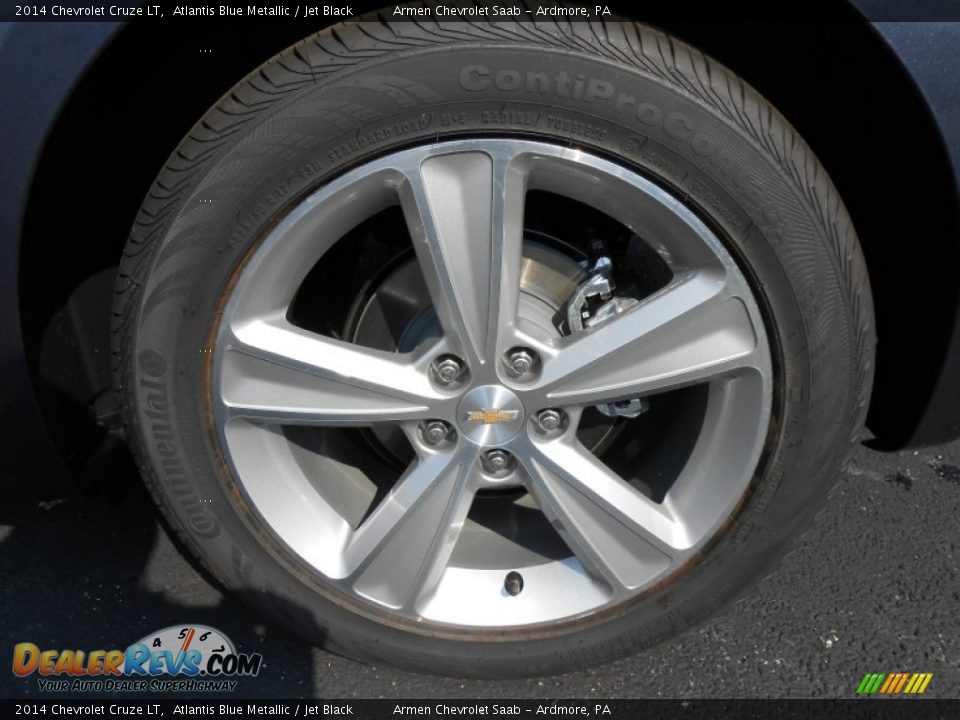 2014 Chevrolet Cruze LT Atlantis Blue Metallic / Jet Black Photo #11