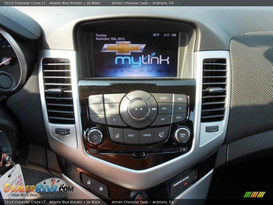 2014 Chevrolet Cruze LT Atlantis Blue Metallic / Jet Black Photo #12