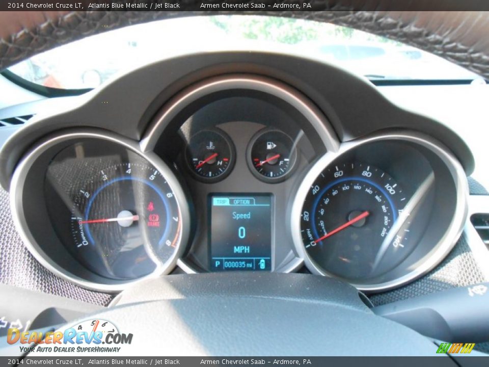 2014 Chevrolet Cruze LT Atlantis Blue Metallic / Jet Black Photo #14
