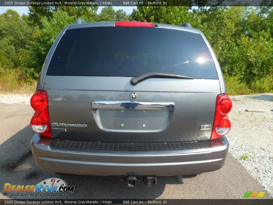 2005 Dodge Durango Limited 4x4 Mineral Gray Metallic / Khaki Photo #4