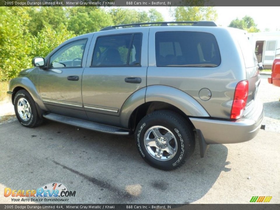 2005 Dodge Durango Limited 4x4 Mineral Gray Metallic / Khaki Photo #5