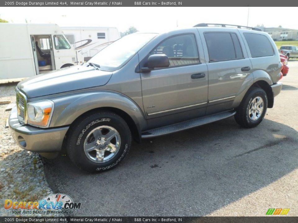 2005 Dodge Durango Limited 4x4 Mineral Gray Metallic / Khaki Photo #8