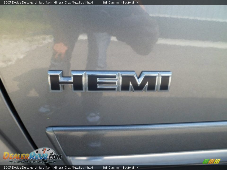 2005 Dodge Durango Limited 4x4 Mineral Gray Metallic / Khaki Photo #10