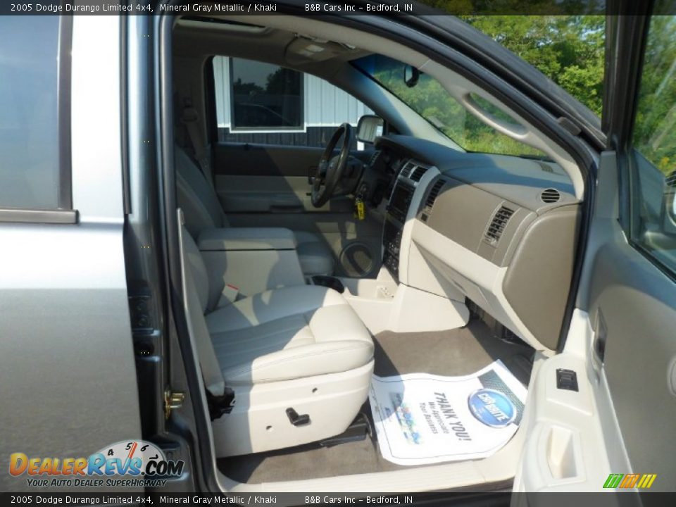 2005 Dodge Durango Limited 4x4 Mineral Gray Metallic / Khaki Photo #21
