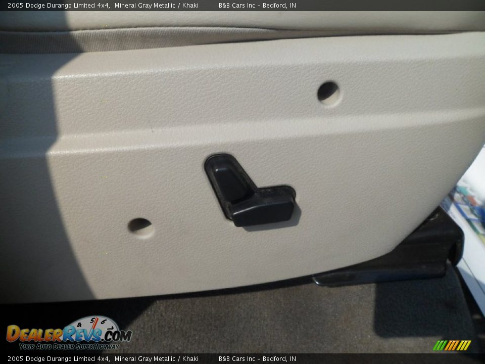 2005 Dodge Durango Limited 4x4 Mineral Gray Metallic / Khaki Photo #22