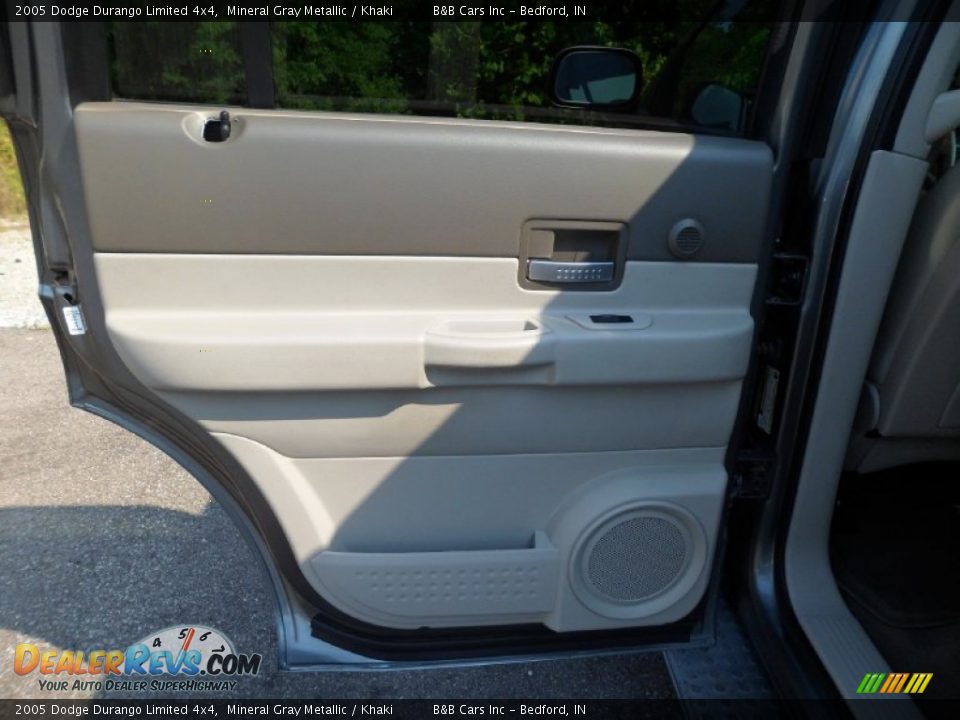 2005 Dodge Durango Limited 4x4 Mineral Gray Metallic / Khaki Photo #25