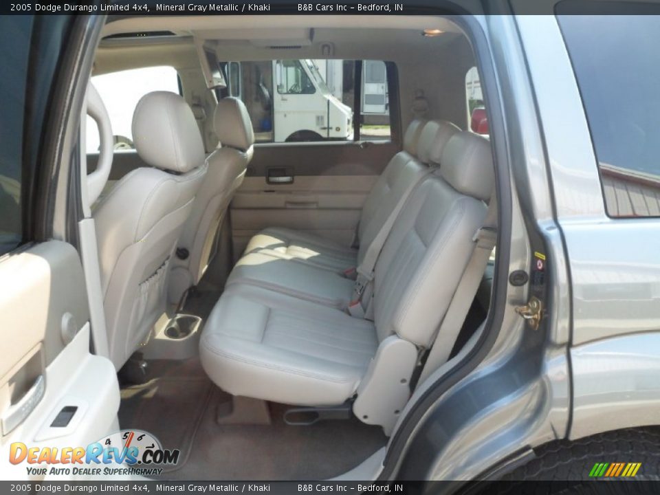 2005 Dodge Durango Limited 4x4 Mineral Gray Metallic / Khaki Photo #26