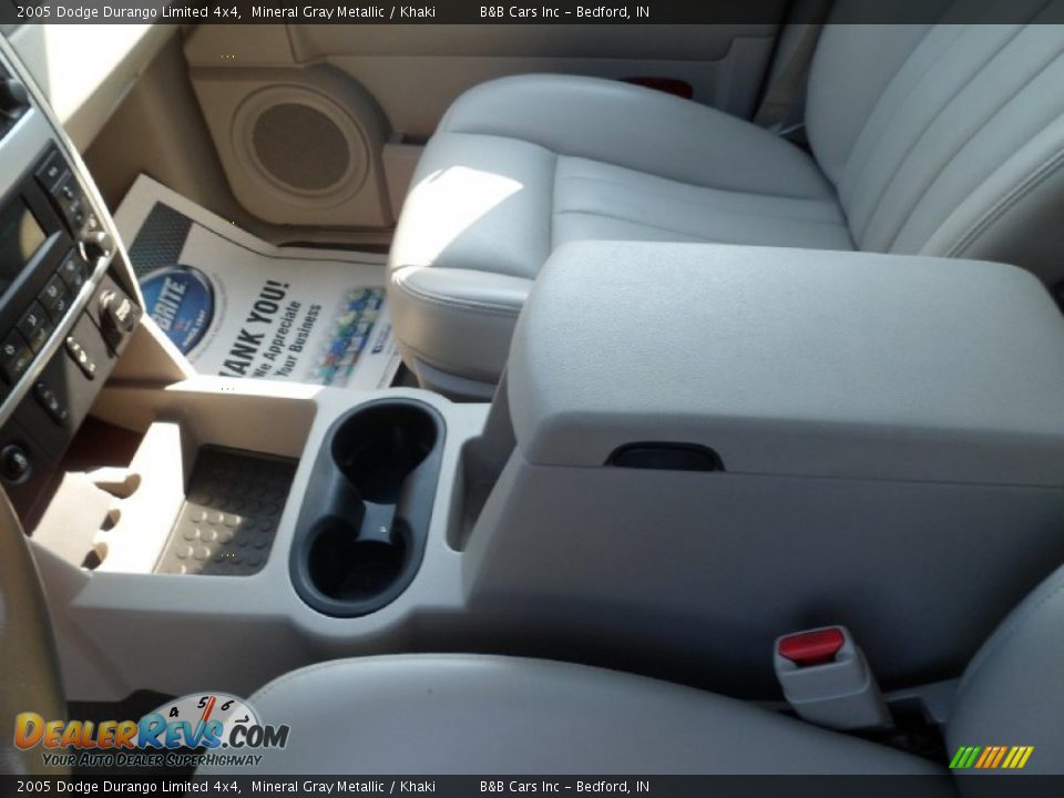2005 Dodge Durango Limited 4x4 Mineral Gray Metallic / Khaki Photo #33