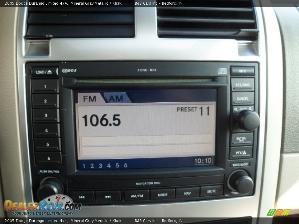 2005 Dodge Durango Limited 4x4 Mineral Gray Metallic / Khaki Photo #34