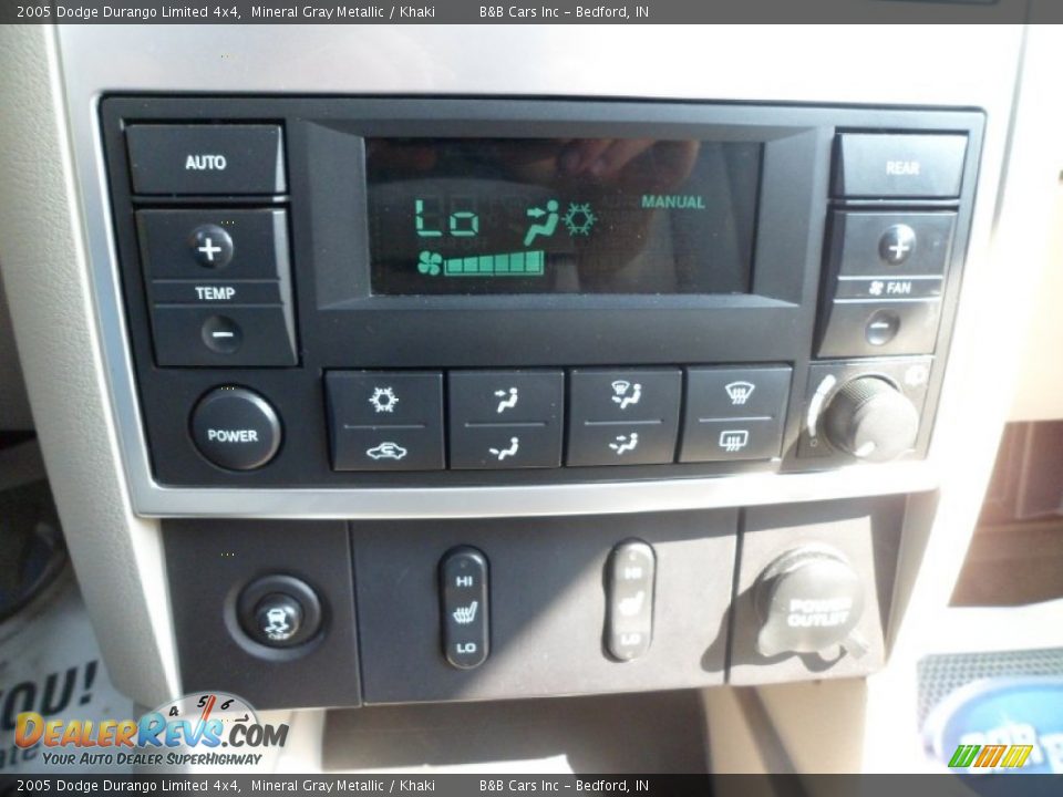 2005 Dodge Durango Limited 4x4 Mineral Gray Metallic / Khaki Photo #35