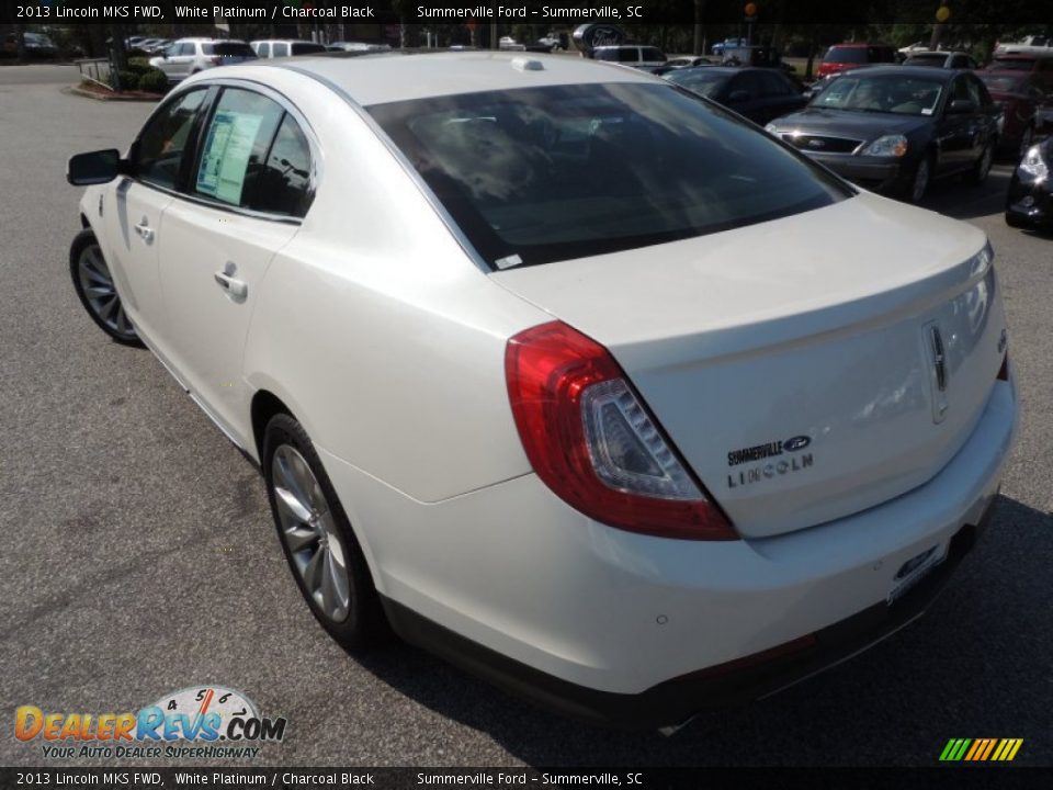 2013 Lincoln MKS FWD White Platinum / Charcoal Black Photo #15