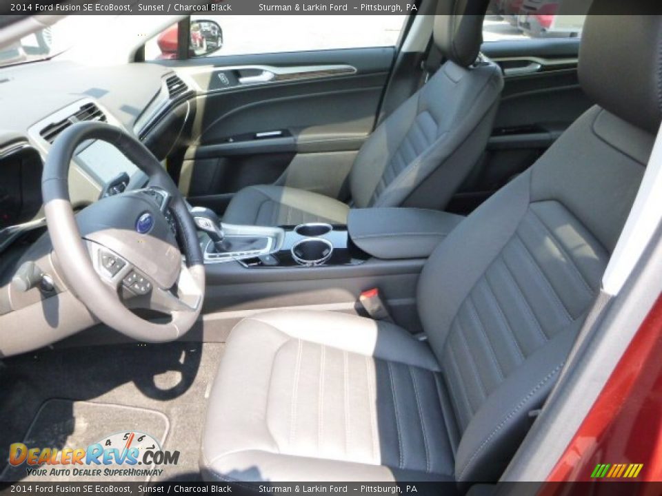 2014 Ford Fusion SE EcoBoost Sunset / Charcoal Black Photo #8