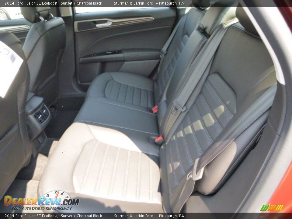 2014 Ford Fusion SE EcoBoost Sunset / Charcoal Black Photo #9