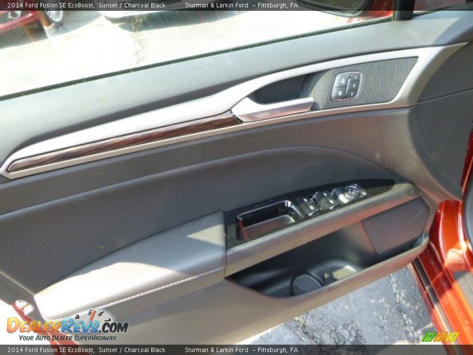 2014 Ford Fusion SE EcoBoost Sunset / Charcoal Black Photo #11