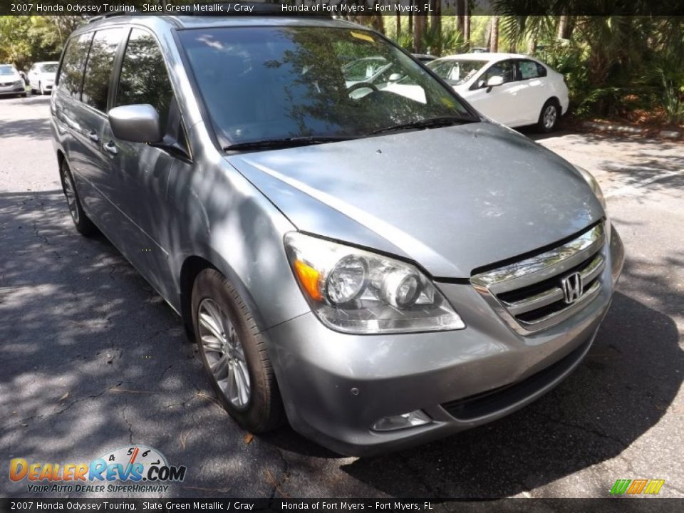 2007 Honda Odyssey Touring Slate Green Metallic / Gray Photo #1