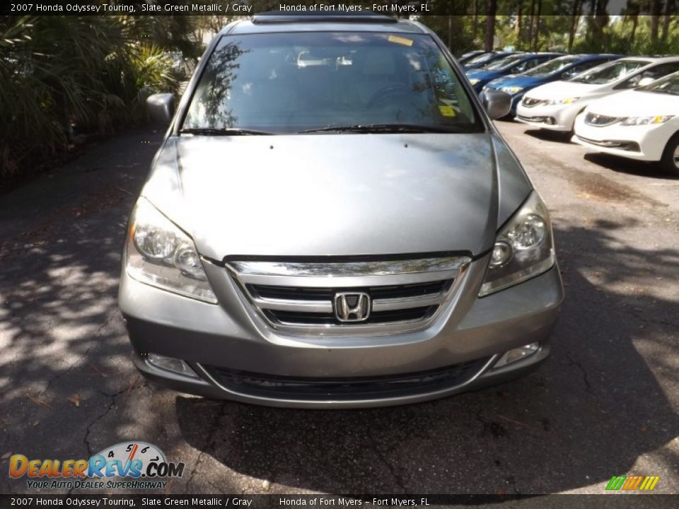 2007 Honda Odyssey Touring Slate Green Metallic / Gray Photo #2