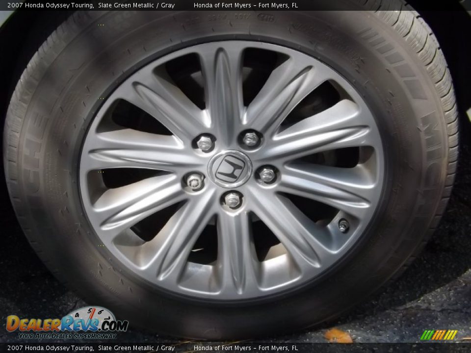 2007 Honda Odyssey Touring Slate Green Metallic / Gray Photo #3