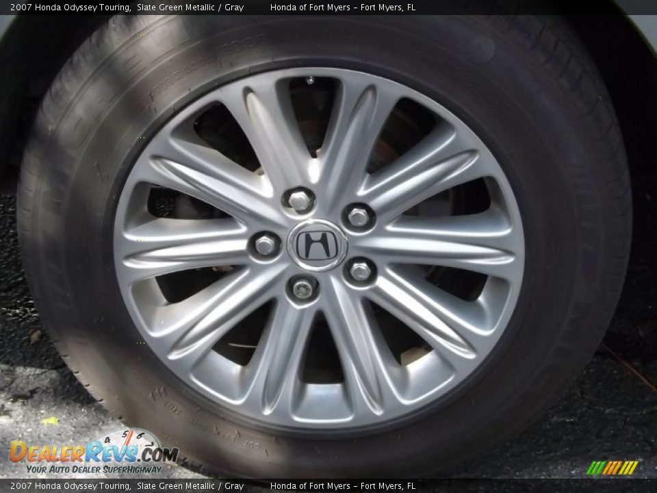 2007 Honda Odyssey Touring Slate Green Metallic / Gray Photo #4