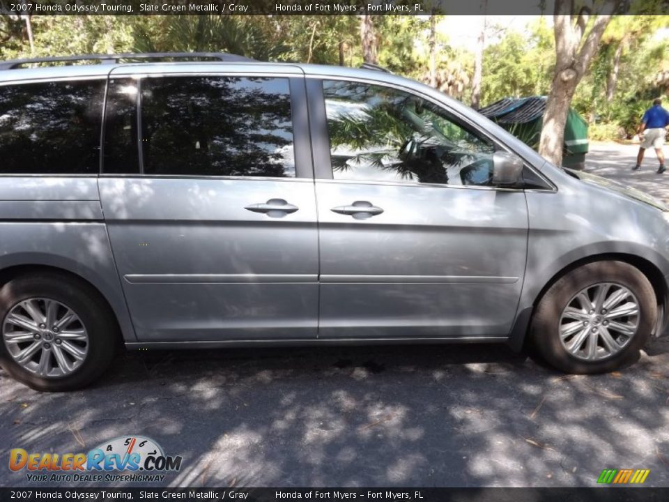 2007 Honda Odyssey Touring Slate Green Metallic / Gray Photo #5