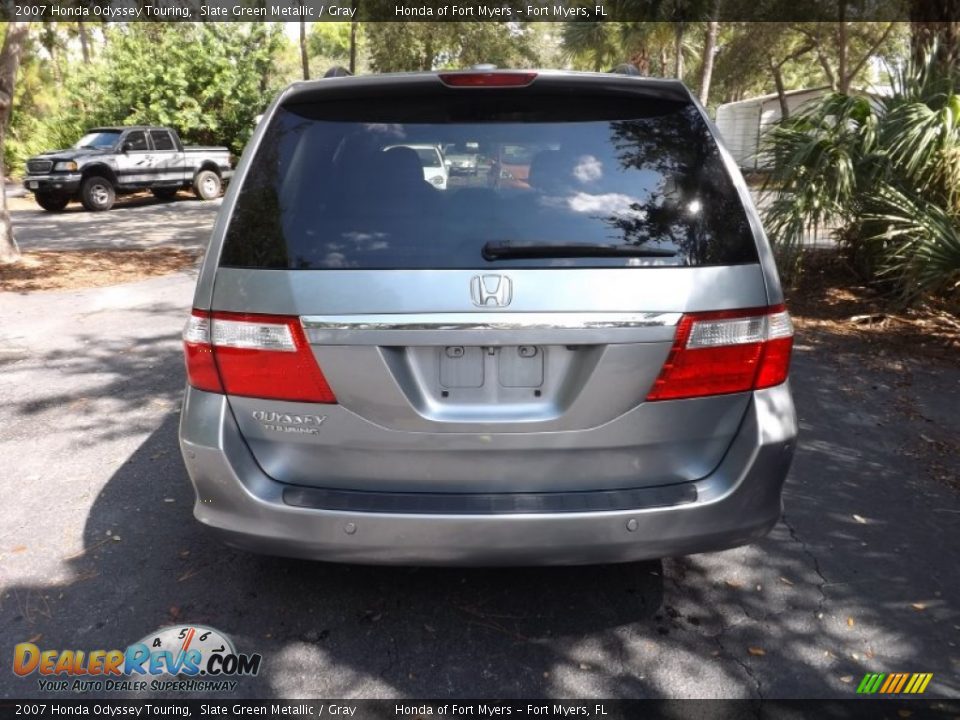 2007 Honda Odyssey Touring Slate Green Metallic / Gray Photo #7