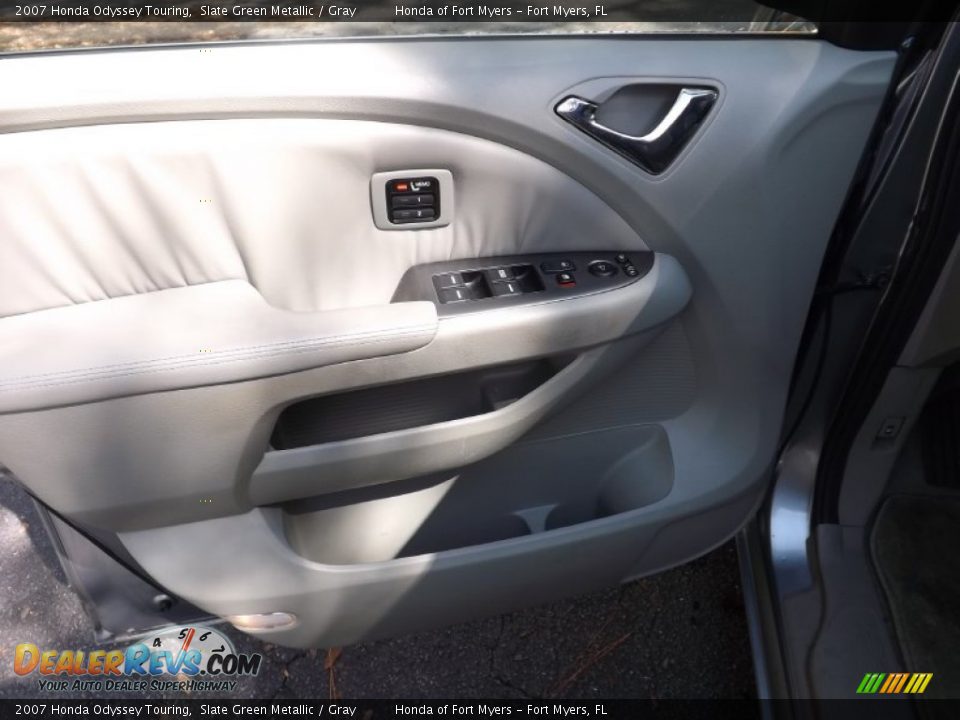 2007 Honda Odyssey Touring Slate Green Metallic / Gray Photo #11