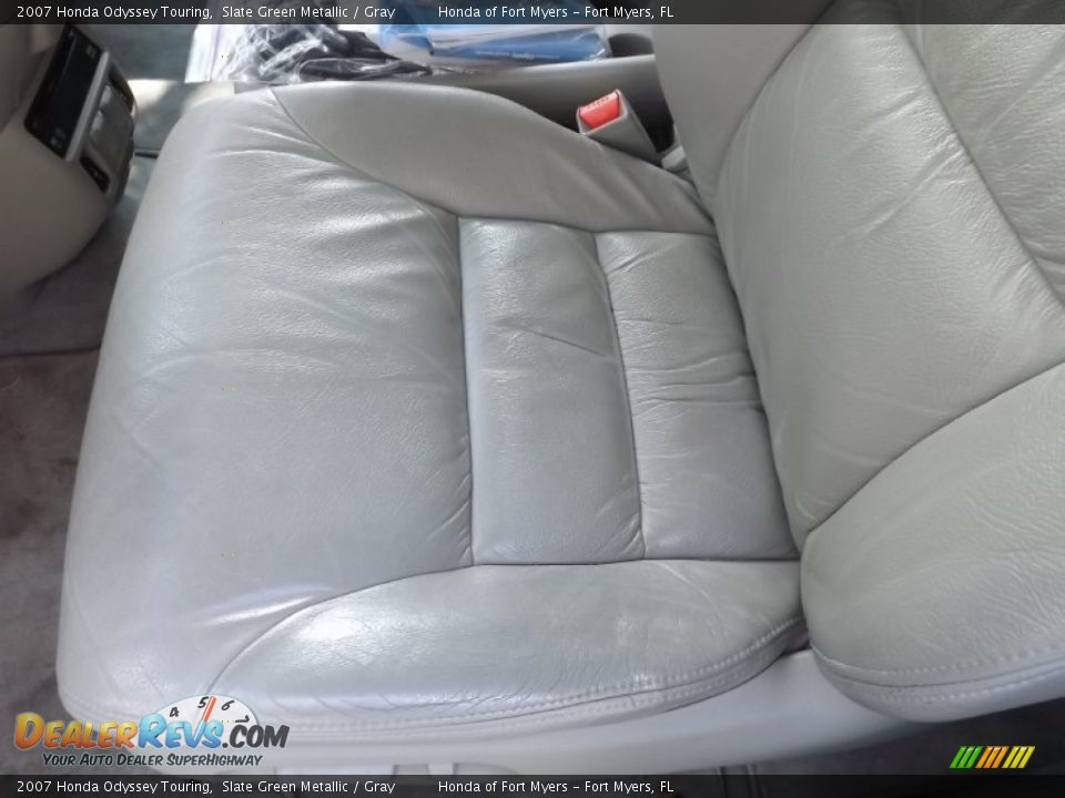 2007 Honda Odyssey Touring Slate Green Metallic / Gray Photo #13