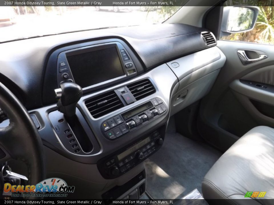 2007 Honda Odyssey Touring Slate Green Metallic / Gray Photo #14