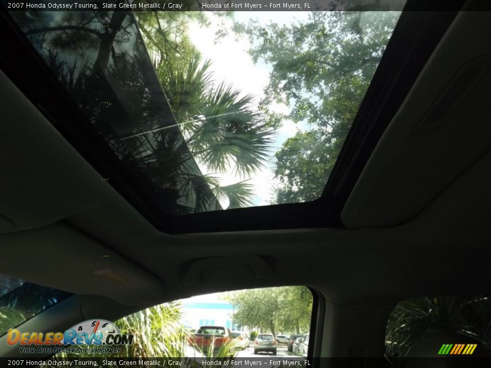2007 Honda Odyssey Touring Slate Green Metallic / Gray Photo #15