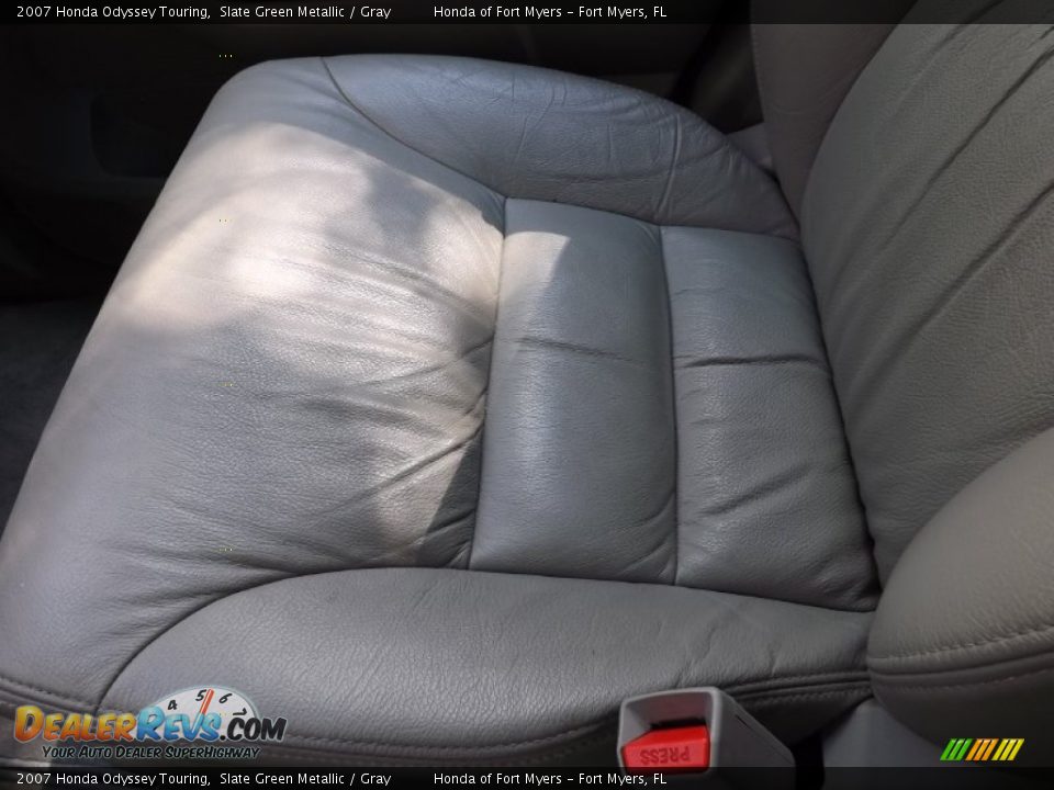 2007 Honda Odyssey Touring Slate Green Metallic / Gray Photo #16