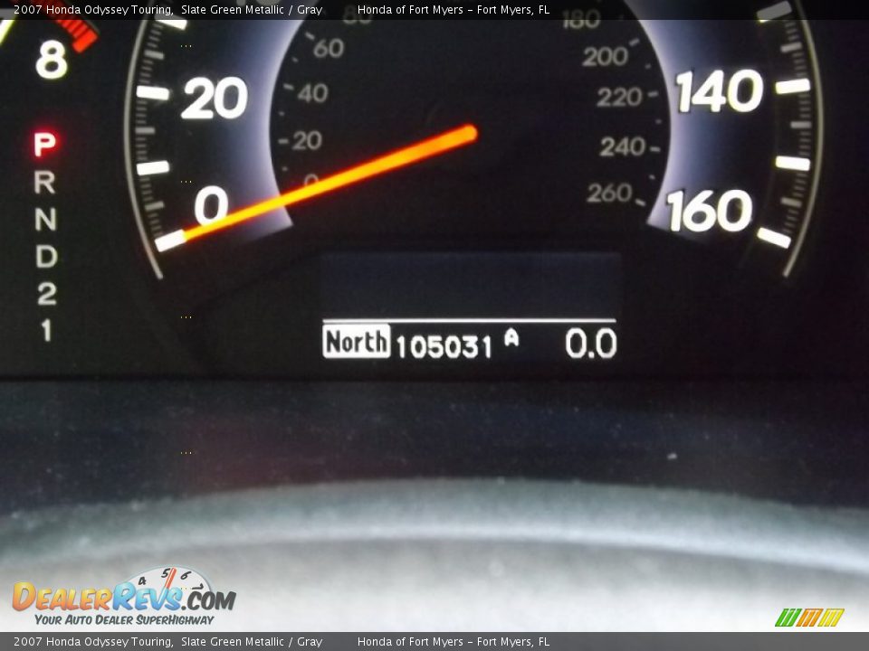 2007 Honda Odyssey Touring Slate Green Metallic / Gray Photo #20