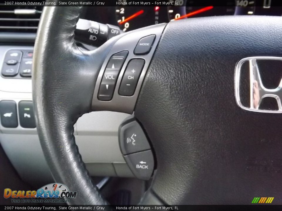 2007 Honda Odyssey Touring Slate Green Metallic / Gray Photo #21