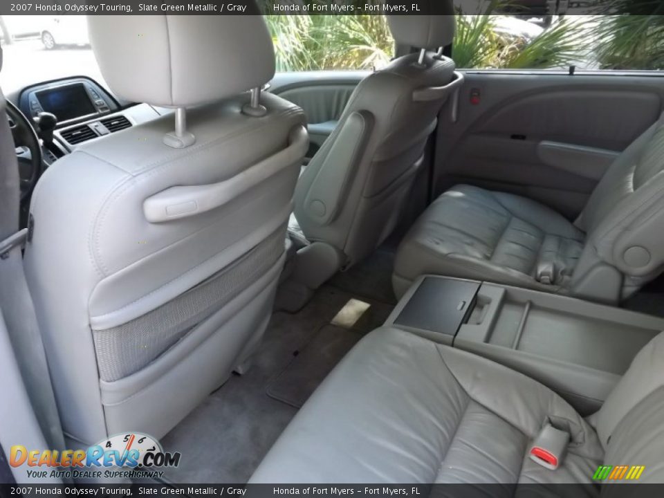 2007 Honda Odyssey Touring Slate Green Metallic / Gray Photo #24