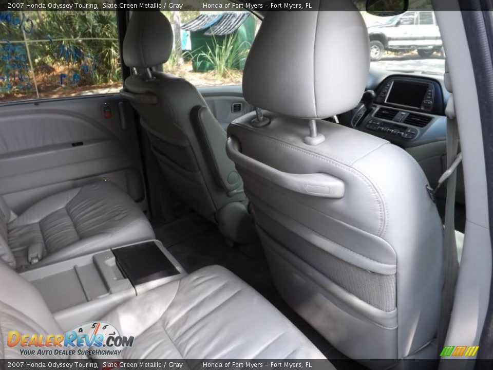 2007 Honda Odyssey Touring Slate Green Metallic / Gray Photo #28