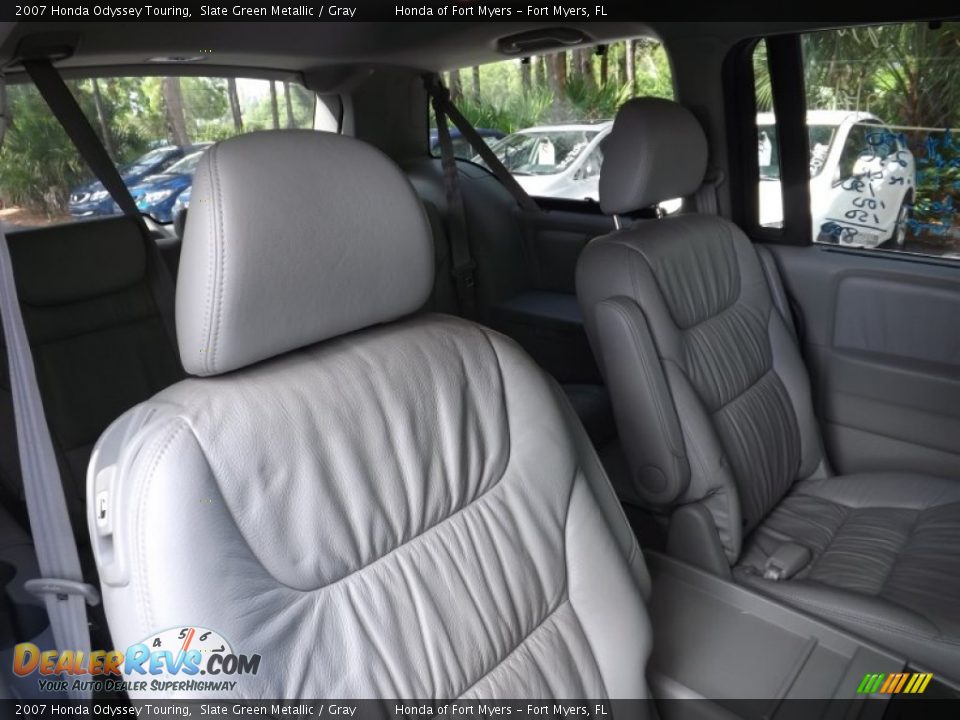 2007 Honda Odyssey Touring Slate Green Metallic / Gray Photo #29