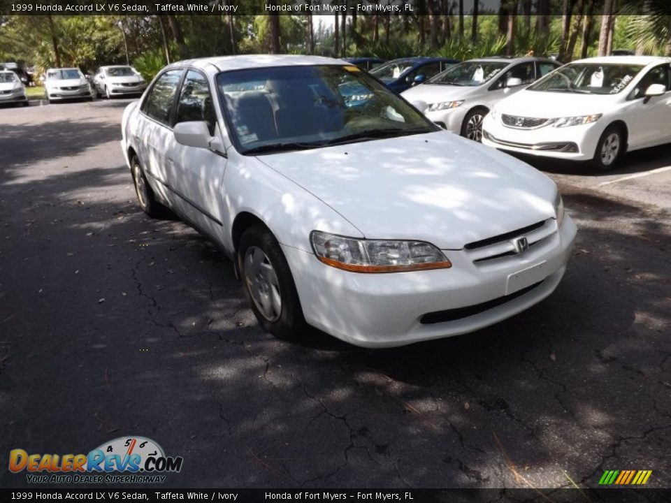 1999 Honda Accord LX V6 Sedan Taffeta White / Ivory Photo #1