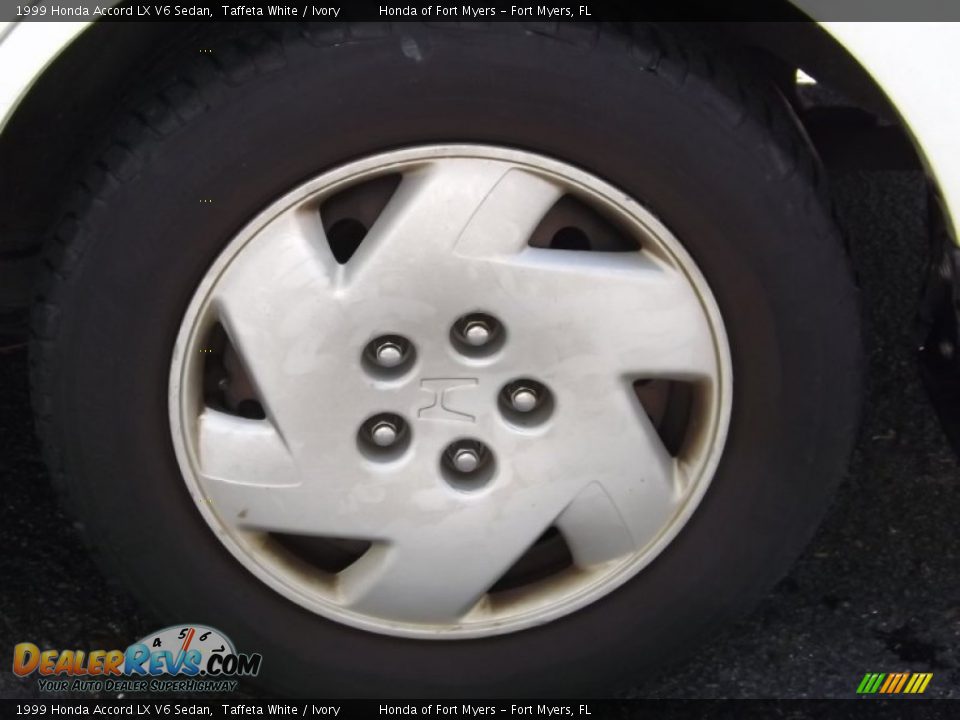 1999 Honda Accord LX V6 Sedan Taffeta White / Ivory Photo #8