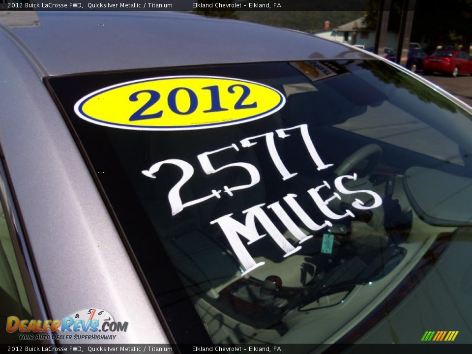 2012 Buick LaCrosse FWD Quicksilver Metallic / Titanium Photo #4