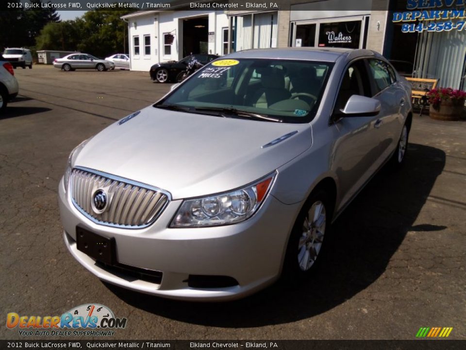 2012 Buick LaCrosse FWD Quicksilver Metallic / Titanium Photo #5