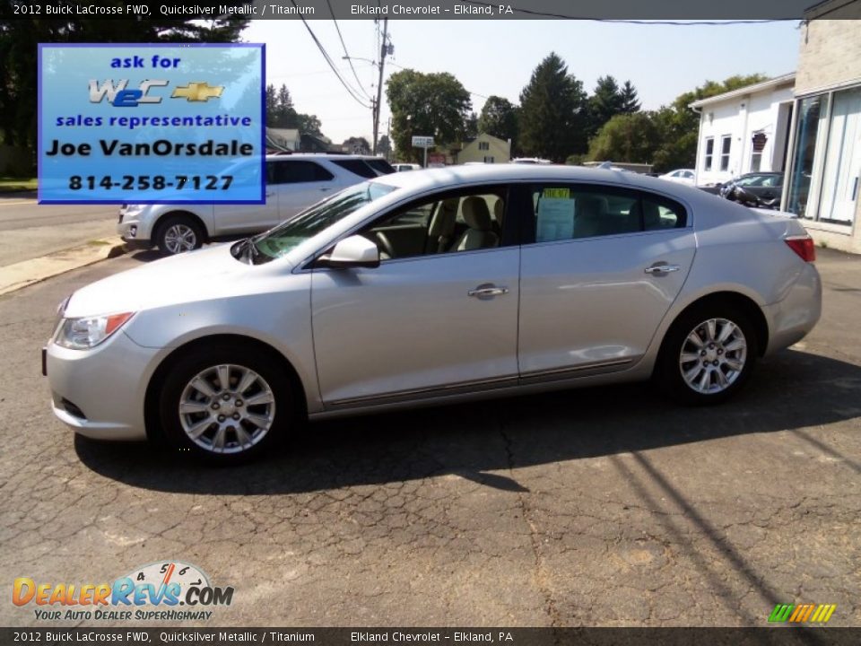 2012 Buick LaCrosse FWD Quicksilver Metallic / Titanium Photo #6