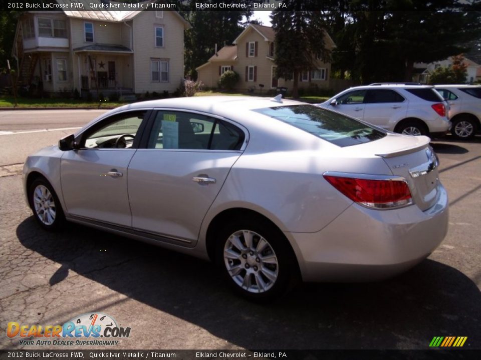2012 Buick LaCrosse FWD Quicksilver Metallic / Titanium Photo #7