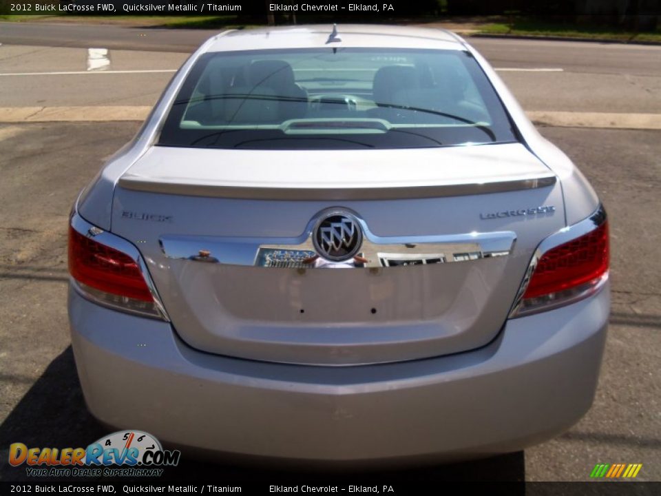 2012 Buick LaCrosse FWD Quicksilver Metallic / Titanium Photo #8