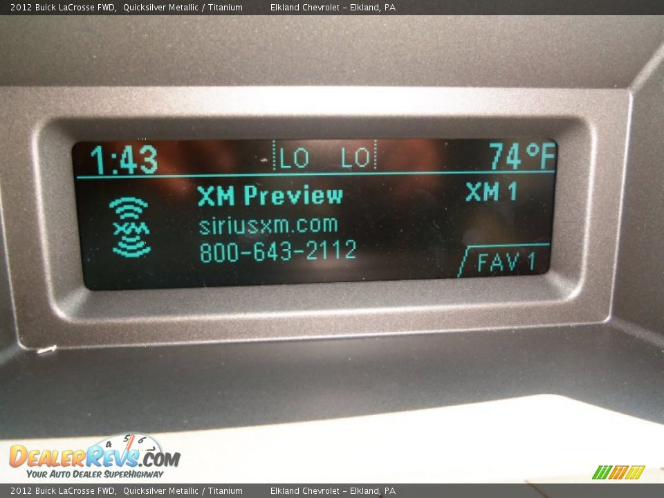 2012 Buick LaCrosse FWD Quicksilver Metallic / Titanium Photo #18