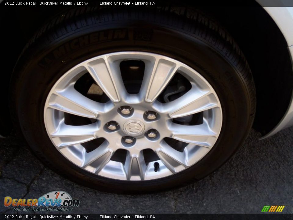 2012 Buick Regal Quicksilver Metallic / Ebony Photo #8