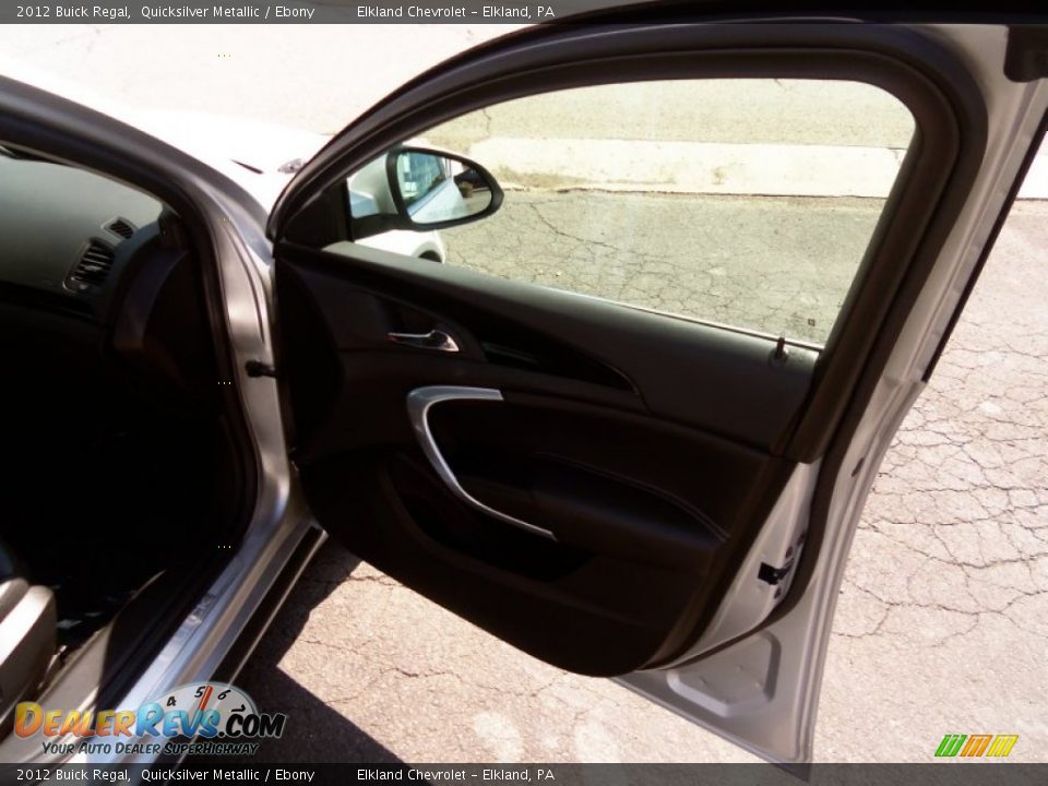 2012 Buick Regal Quicksilver Metallic / Ebony Photo #11