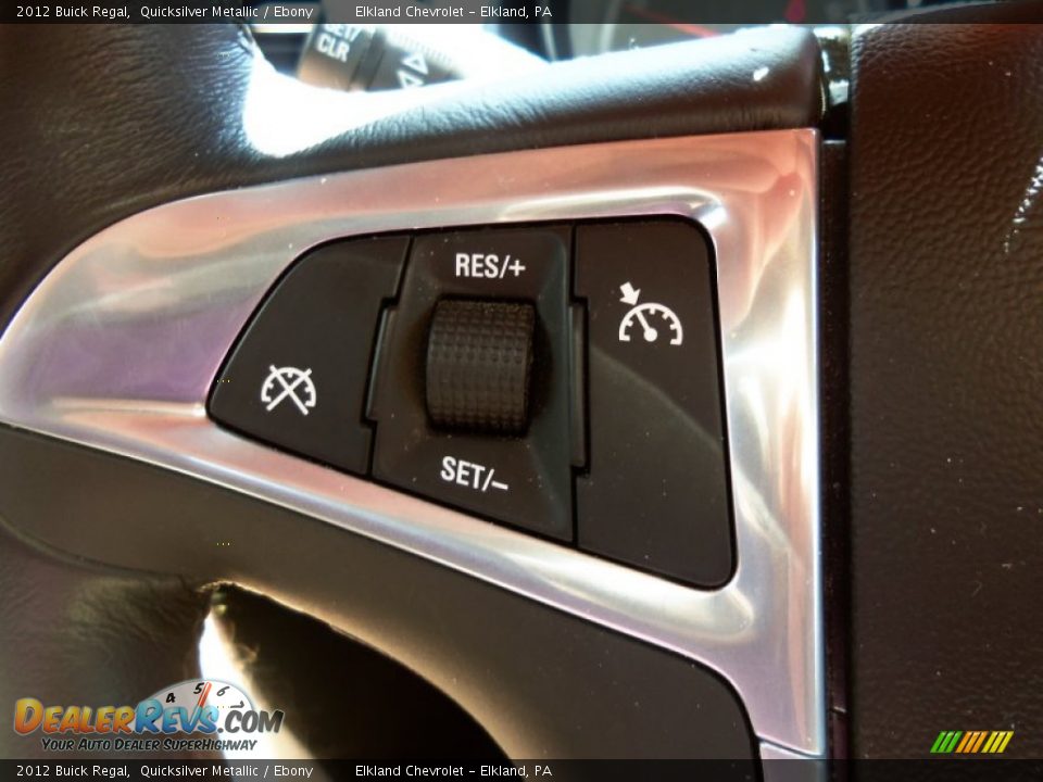 2012 Buick Regal Quicksilver Metallic / Ebony Photo #33